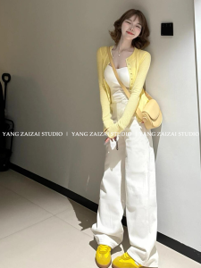 Spring Season Womens T-shirt Waist-Cinching Slim Fit Base Layer with Button Design Casual Commute Style Long Sleeve round Neck