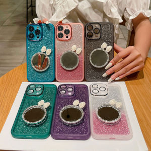 เคสโทรศัพท์ A5x OPPO เคสโทรศัพท์กากเพชรใหม่5G A5 Pro 5G พร้อมเลนส์ฟิล์มติดไฟรถและดีไซน์กระจกแต่งหน้าน่ารักปลอกนิ่มโปร่งใส OPPO A5x 5G เคสโทรศัพท์