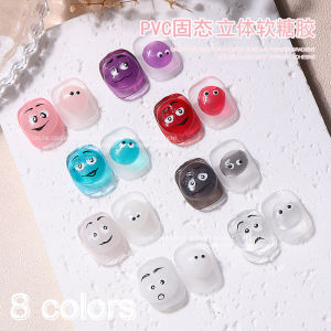 Nail Beauty New Soft Candy Glue PVC Solid Three-Dimensional Gel Transparent Carved Plastic Shaping High-Permeability Phototherapy Pinch Glue