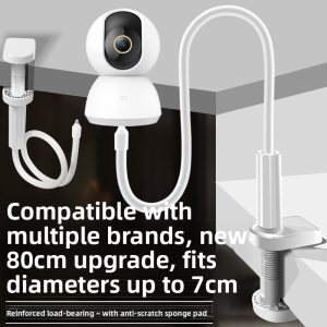 No-Drill No-Adhesive Camera Monitoring Stand Compatible with Foscam Xiaomi Le Coloring TP Huawei PuLian QiaoAn Copper Core Rubber ABS Plastic