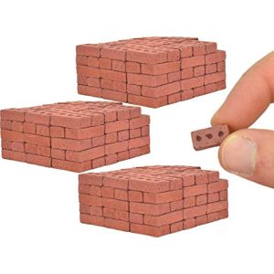 50-150pcs 1:16 Real Mini Bricks Model Miniature Figurine Landscaping Accessories DIY Fake Bricks Toy For Fairy Garden Building