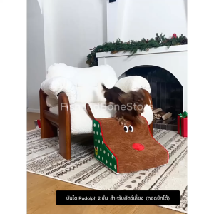 [Fish & Bone] บันไดสัตว์เลี้ยง Rudolph 2 ขั้น (ถอดซักได้)
