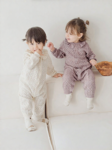 GURCOOC | Bodysuit Bé Gái Tay Dài Cotton Đẹp