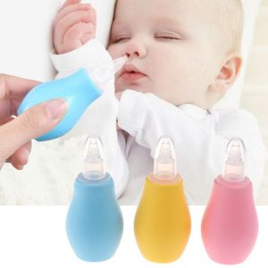 Anti-reverse flow silicone nose aspirator baby hand-pressure nasal aspirator baby silicone nose cleaner nose cleaner