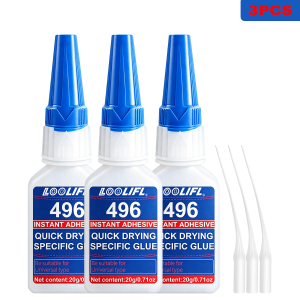 LOOLIFL | Loolifl 496 Instant Glue 20g Multi-Purpose Strong Bond Adhesive for Metal Plastic Rubber Waterproof & Fast Curing Super Glue