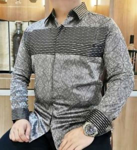 Kemeja tenun songket Baron (full furing )