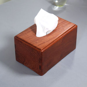 Redwood Tissue Box Luxury Multi-Functional Drawstring Box for Living Room Desktop Chinese Style Solid Wood Burmese Rosewood