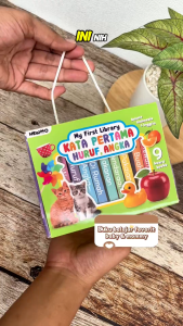 Buku My First Library Kata Pertama Huruf Angka (isi 9 board books) - buku belajar bayi