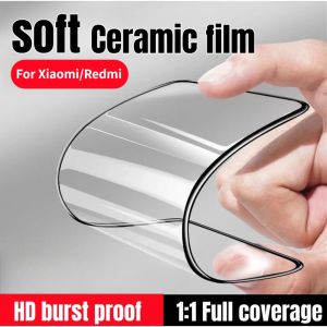 Xiaomi Redmi Note 12 11 10 9 8 7 Pro 12s 11s 10s 9s 9T 9T 11T 9A 9C 9i 12C 8A Poco F5 F4 F3 X5 X4 X3 M4 M3 M2 Pro A1 Ceramic Screen Protector Soft Tempered Glass