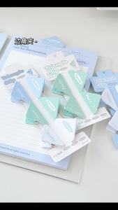 Books Corner Clips 4PCs Triangle Edge Clips Bookmark & Memo Holder Document Organizer School Supplies Stationery 三角夹