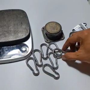 Móc khóa móc treo an toàn inox không rỉ cao cấp 6li dài 6cm