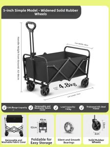 Aerfa | Extra Large Foldable Camping Cart