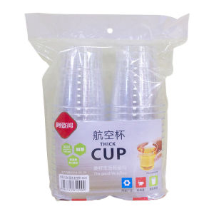 Azima 1290 Thickened Plastic Disposable Cups for Coffee And Beer 30 Pieces Hard Plastic Tea Cups Tableware Dining Utensils