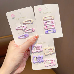 WAMEN | Cute Children Hair Clips Pink Purple