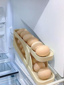 กล่องเก็บไข่ไก่แบบเลื่อนสองช่องทาง ประตูสองช่องทาง กล่องเก็บไข่ไก่ 30 ฟองสบู่ กล่องเก็บไข่ไก่แบบหมุนได้เฉพาะ