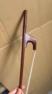 Snakewood Double Bass Bow German Model - Baroque Design for Rich & Powerful Tone - Well-Balanced High Resilience - Professional String Instrument Accessories
