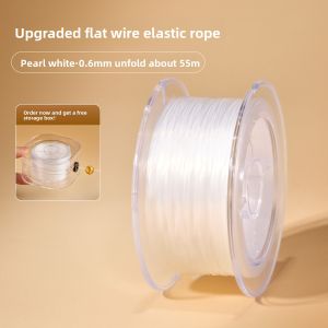 QINGXIANGTAI | Flat Elastic Cord Jewelry Stringing Wire Gold Color