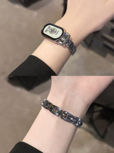 Uhada Xiaomi Band 10 Metal H Chain Smart Sports Bracelet Universal for Men Women Compatible with Xiaomi 9 8 7 6 Smartwatch Bands
