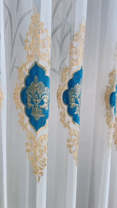 MR CURTAIN Milano Sheer Langsir Lace Bersulam Bunga Siap Jahit Cangkuk & Ring / Ready Made Day Curtain Hook Ring