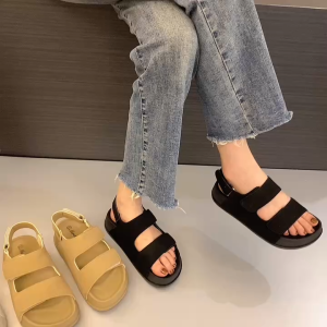 Marche New Two Strap With Adjustable Buckled Gamuza Strap & EVA Material Soled Thick Soled Flip Flops