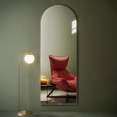 Wall-Mounted Full-Body Hanging Mirror Self-Adhesive Frameless Explosion-Proof