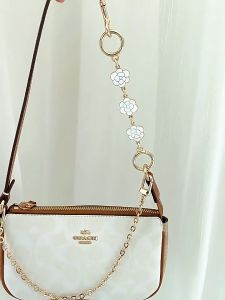 Bag Chain Strap Extender Tali Strap Rantai Bunga Emas Aksesoris Tas Selempang Wanita