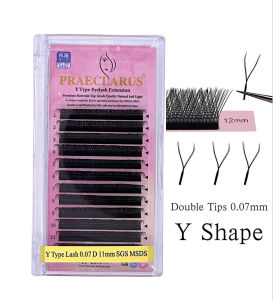 Lông Mi Loại Chữ Y Lớn Lưới Tình Yêu Bện Dày 0.07Mm Curl C Lông Mi Nối Hai Đầu Hình Lông Chồn YY Tự Nhiên Mềm Đen