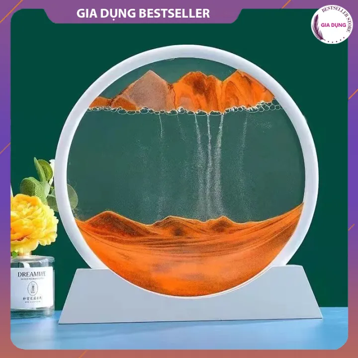 Tranh Cát Chảy Chuyển Động 3D Trang Trí Hình Tròn Viền Trắng -DECOR ...
