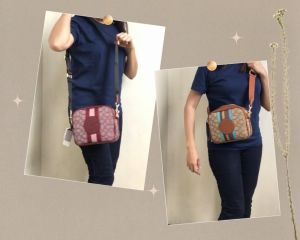 Beautyfly Fashion Trendy Famous Bag Camera Striped Logo Sling Crossbody Shoulder Bag for Women Everyday OOTD Casual Bag