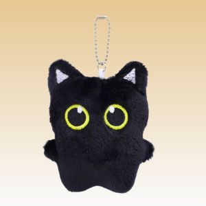 【♡Lovely girls house♡】Cute Black Cat Plush Toy Doll Keychain Small Pendant Ins Black Cat Plush Key Holder