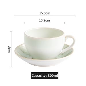 HUAYASEN | Multifunctional Japanese Vintage Style Latte Art Coffee Cup Set
