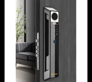 Khóa điện tử cửa gỗ Hubert HB CG69F black face id khóa thông minh cao cấp mở face id.. hiện đại