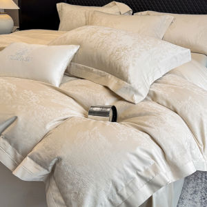 Soft Long-staple Cotton Jacquard Bedding Set 4pcs