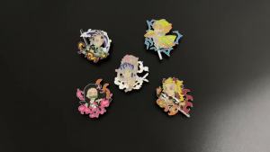Bandai | Nezuko Tanjiro Giyu Zenitsu pins - clothing pins backpack and briefcase badges decorations gifts for friends