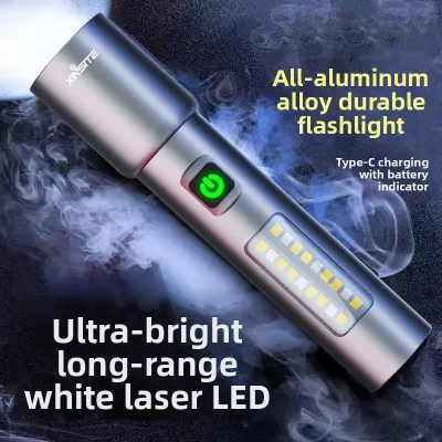 Multi-functional Charging Super Bright Long-range Extendable Zoom Flashlight