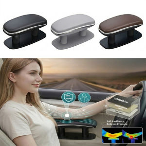 Seamital xe hơi phổ thông đệm kê tay chất liệu da PU khuỷu tay nghỉ ngơi đệm chống mệt mỏi lái xe hỗ trợ