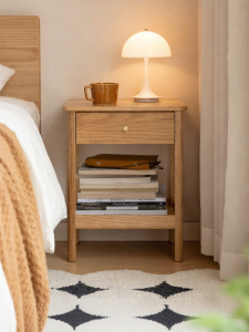 WEISHA | Modern Minimalist Solid Wood Bedside Cabinet