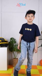 Lily And Clark Kaos Anak Laki-Laki Paling Kece Warna Navy KLC53