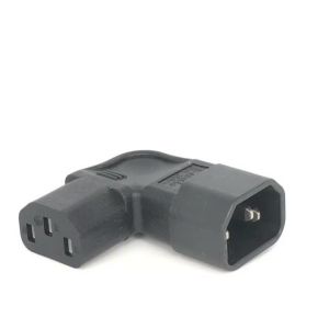 90 Độ C14 C13 Bộ Chuyển Đổi Nguồn Điện Góc Ổ Cắm IEC 320 3pin Nam Nữ Cắm Nối Dài Bộ Chuyển Đổi Cho Khu Dân Cư Đa Năng
