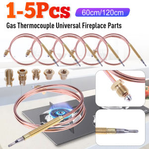 1-5pcs 60/120cm Universal Gas Thermocouple Valve Fireplace Replacement Temperature Controller Probe for Hot Water Boiler Tea ﻿