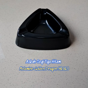 Asbak Segi Tiga Sama Sisi Melamine - Golden Dragon Y0103