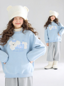 MUCMUKN | Antibacterial Thermal Fleece Dog Embroidery Hoodie