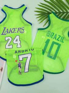 Pet Clothes Summer Pomeranian/Bichon Frise Teddy Polyester Thin Vest Mesh Breathable Cool Cat Clothing