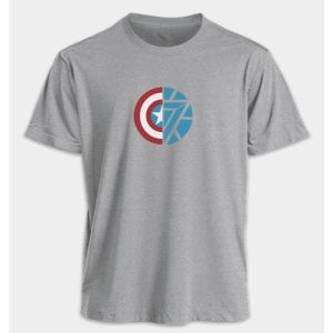 Áo Thun Marvel The Avengers Captain America Iron Man Dành Cho Nam Và Nữ Mùa Hè Xuân Thu Thể Thao Tay Ngắn Thoáng Khí Hút Ẩm Chống Nắng Cotton Polyester Blend