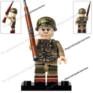 Military US 101st Airborne Browning Carbine Thomson Style Construction Set