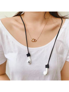 หูฟังไร้สายซิลิโคนนิ่ม2ชิ้นสายรัดป้องกันการสูญหายแนวสปอร์ตมีความยืดหยุ่นทนทานต่อการสึกหรอเป็นมิตรกับผิวนุ่มและไม่มีกลิ่น