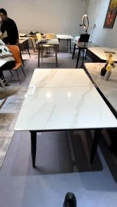 Sintered stone Dining Table Chairs Extendable Dining Table Set Modern Simple Scratch Resistant 1.1m-1.4m 1.2-1.5m 1.5-1.8m