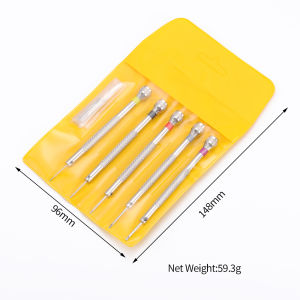 13pcs 0.6-2.0mm Precision Screwdriver Set for Watchmaker High Hardness Steel Micro Cross Repair Kit for Watches Glasses Jewelry
