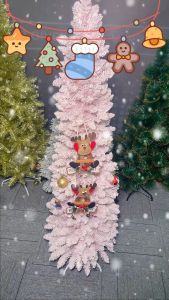 Yo-Fun 7ft Christmas Tree: Luxuriant Appearance & Premium Leaf Flocking