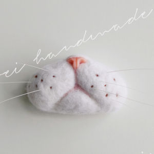 Mặt Nạ Mèo Thủ Công DIY Bằng Lông Cừu Thực Tế Khối Bộ Sưu Tập Lông Mèo Bộ Đồ Dùng May Vá DIY Chất Liệu Mặt Mèo Đồ Chơi